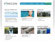 Tablet Screenshot of finecon.sk